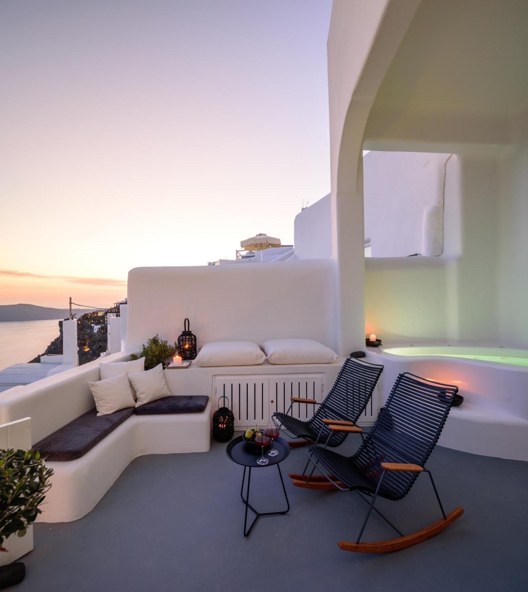 Aethria Villa Imerovígli Buitenkant foto